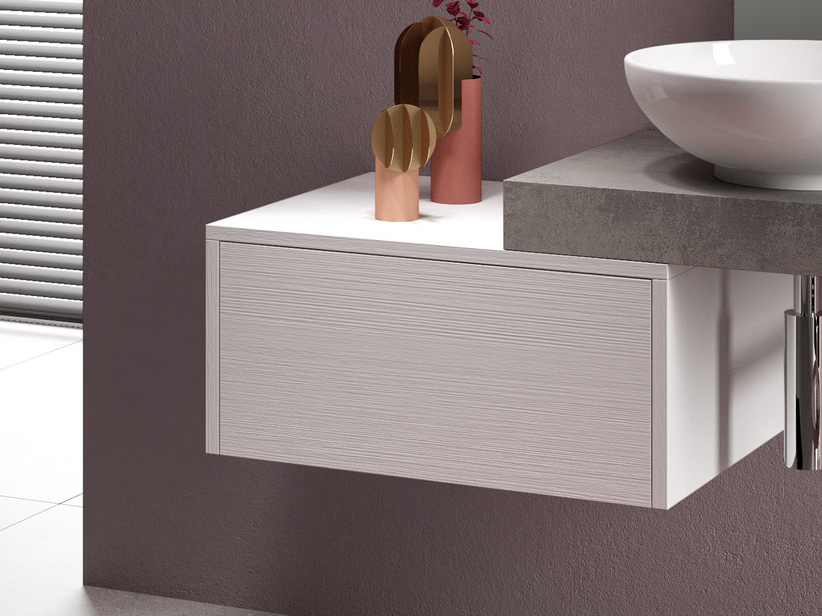 Cassettone Bagno Topsy 60X48Xh28 Bianco Millerighe