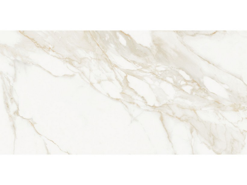 Piastrella Calacatta Gold Marbles 60x120 Gres Effetto Marmo Lappato Lucido Bianco