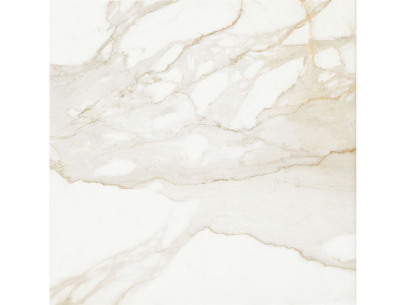 Piastrella Calacatta Gold Marbles 60x60 Gres Effetto Marmo Lappato Lucido Bianco