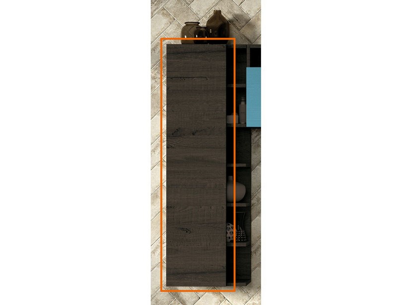 Colonna Bagno Qubo Anta A Giorno Olmo Lava