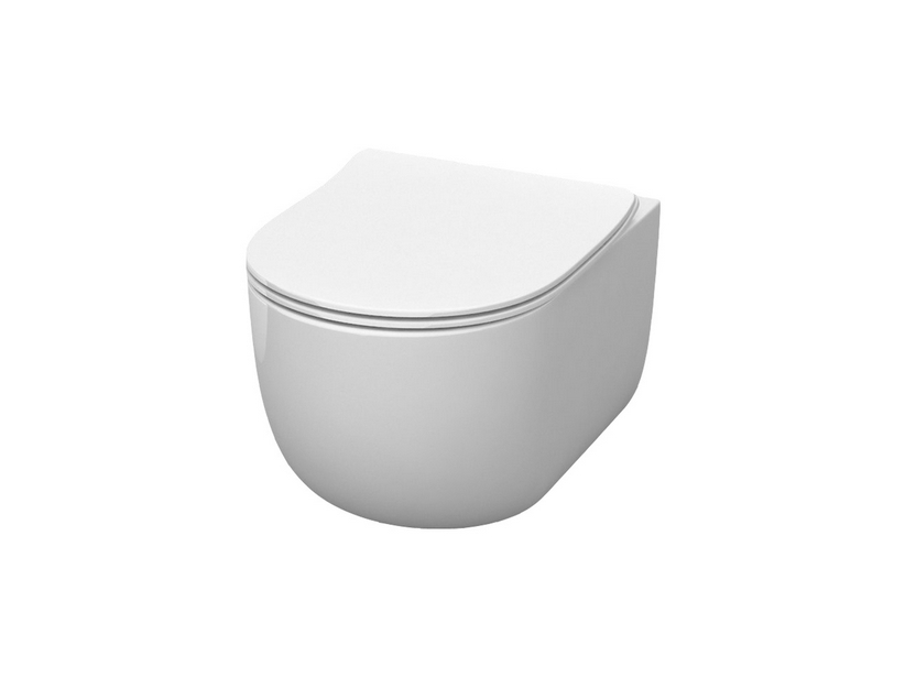 Wc Sospeso Flo 54 Rimless Bianco Lucido